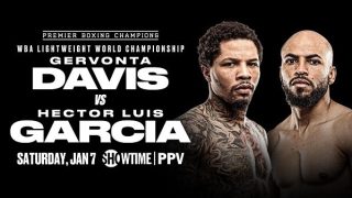 Watch Showtime Boxing PCB : Gervonta Davis Vs Hector Luis Garcia 1/7/23 – 7 January 2023
