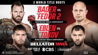 Watch Bellator 290: Bader vs Fedor 2 2/4/23 – 4 February 2023
