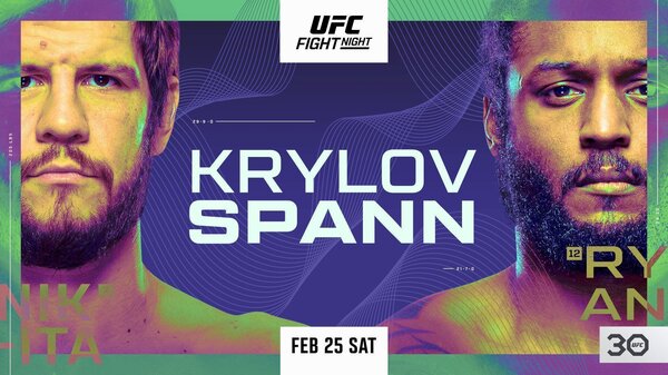 Watch UFC Fight Night: Krylov vs Spann 2/25/23 – 25 February 2023