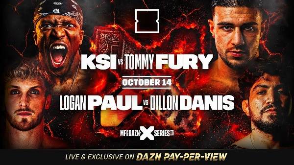 Watch MF x Dazn KSI vs Tommy Fury Plus Logan Paul vs Danis PPV 10/14/23 – 14 October 2023