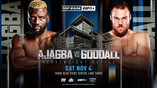 Watch Top Rank Boxing on ESPN: Ajagba vs Goodall 11/4/23 – 4 November 2023