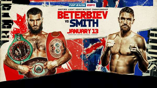 Watch TopRank Boxing Beterbiev vs Smith 1/13/24 – 13 January 2024