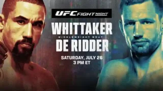 Watch UFC Fight Night Whittaker vs de Ridder 7/26/25