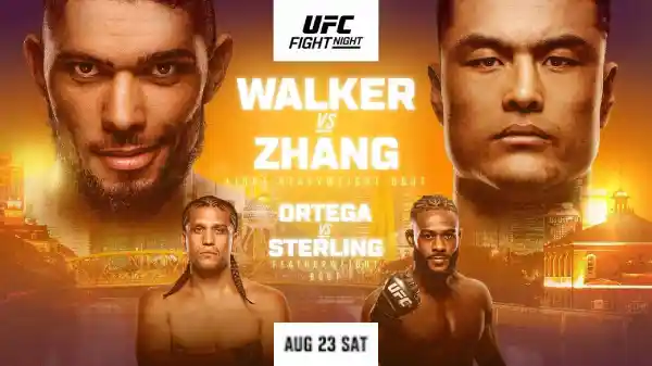 UFC Fight Night Walker vs Zhang 8/23/25 – 23rd August 2025