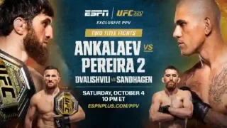 Watch UFC 320 Ankalaev vs Pereira 2 PPV 10/4/25