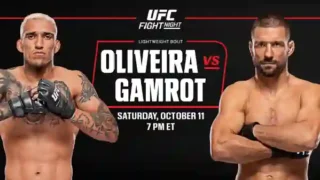 Watch UFC Fight Night Oliveira vs Gamrot 10/11/25