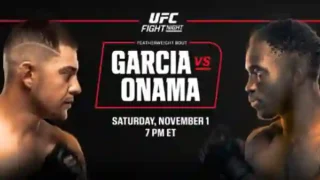 Watch UFC Fight Night Garcia vs Onama 11/1/25
