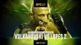 UFC 325 Volkanovski vs Lopes 2 PPV 1/31/26 – 31st January 2026