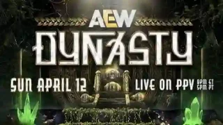 AEW Dynasty 2026 PPV 4/12/26 – 12th April 2026