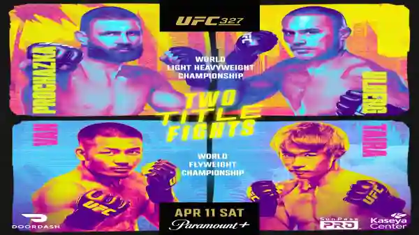 UFC 327 Prochazka vs Ulberg PPV 4/11/26 – 11th April 2026